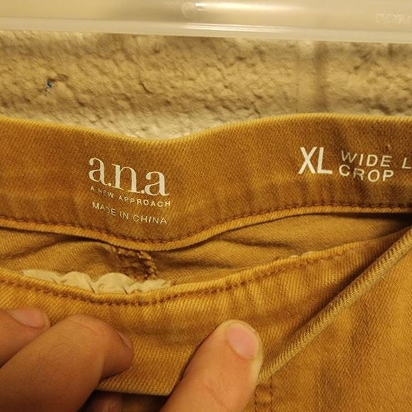 Womens A.N.A. Wide Leg Cropped Jeans Size XL - Picture 4 of 5